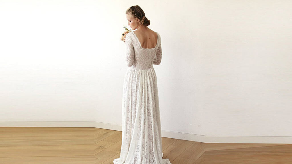 Long-Sleeved Wedding Dress
