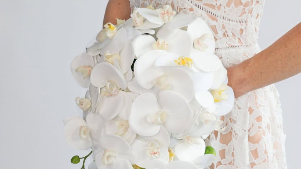 Tropical Orchid Cascade Bouquet