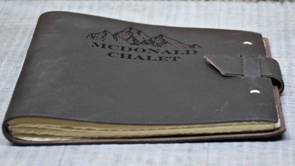 Personalized Leather Guest Book