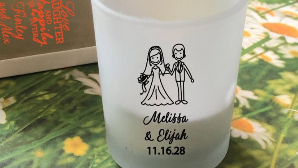 Wedding Personalized Votive Candle Holder