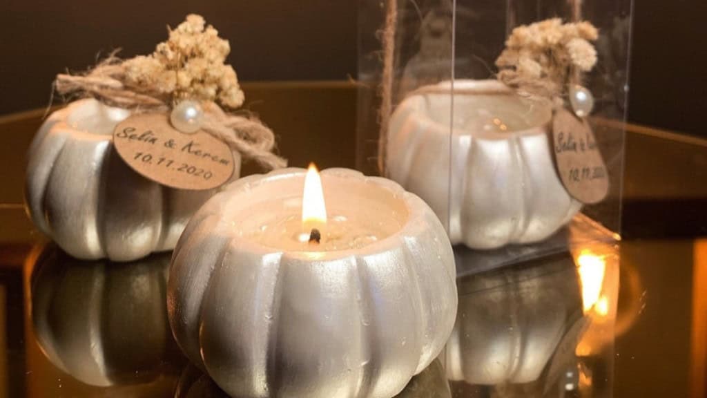 Personalized Luxury Wedding Candle Favors