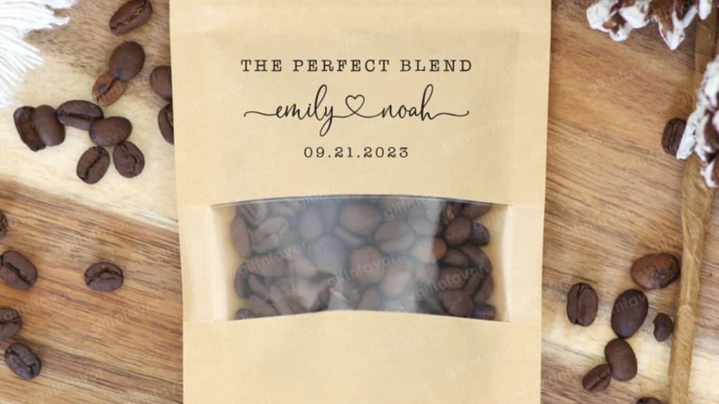 The Perfect Blend Coffee Wedding Favor Bags