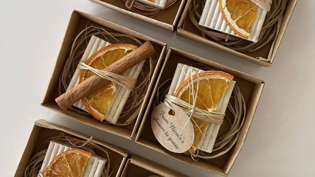White Lavender Mini Soaps Wedding Favors
