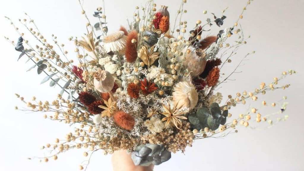 Neutral Rust Tone Bridal Bouquet