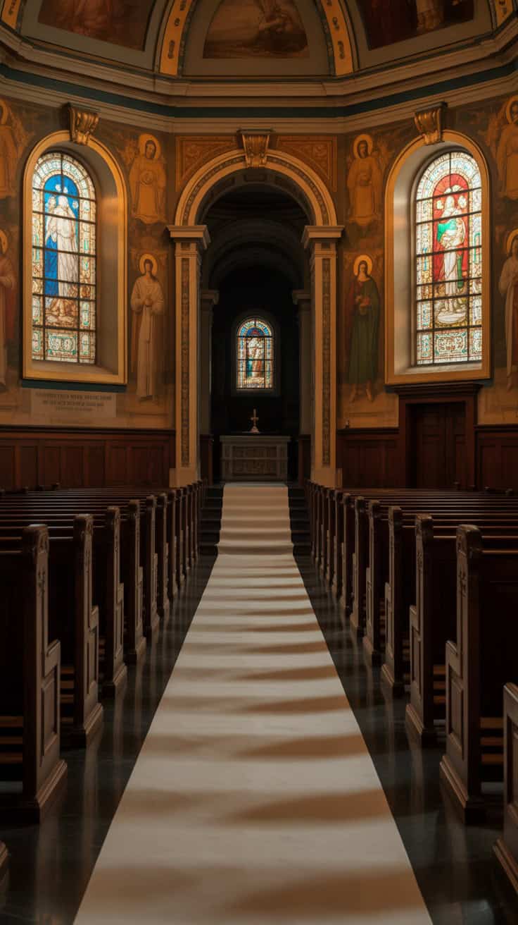 a photograph of an elegant church