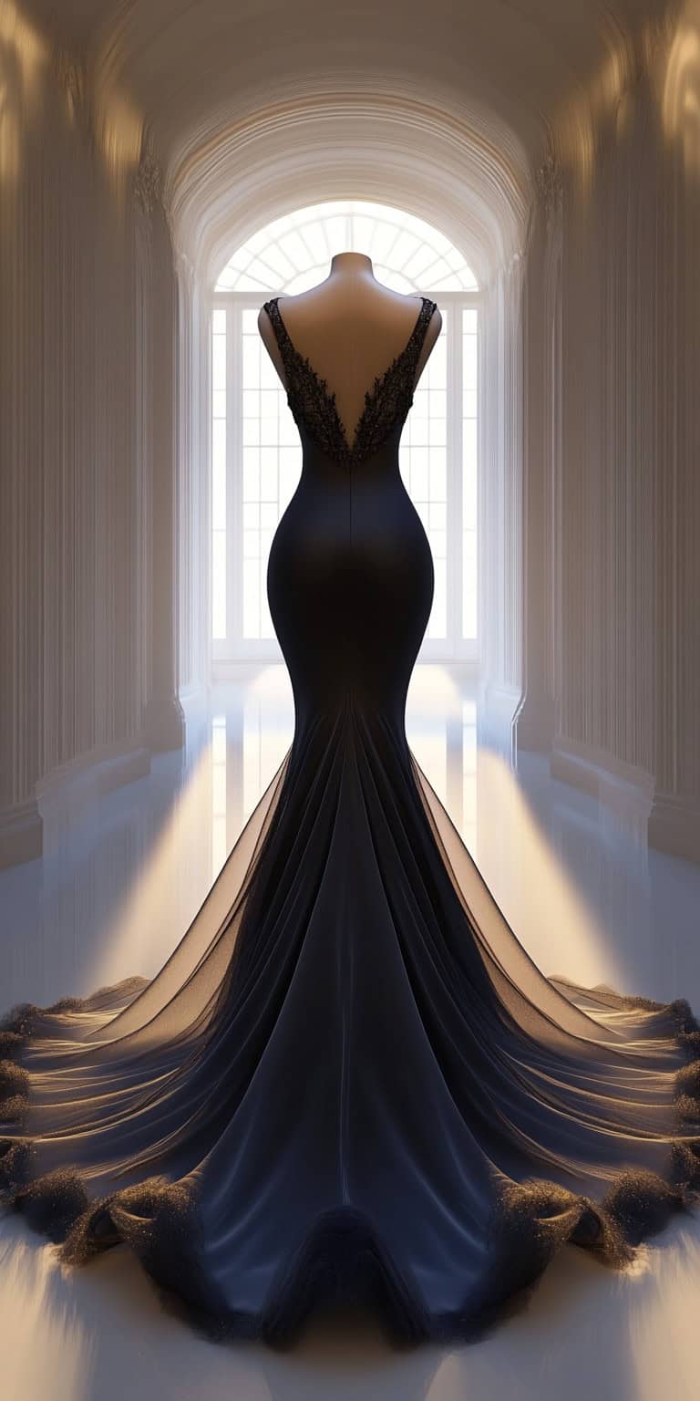 jakecain7 Photorealistic image of a dramatic mermaid gown wit 8a7dde4f 2923 4169 9e9f a3fb414239c2 1