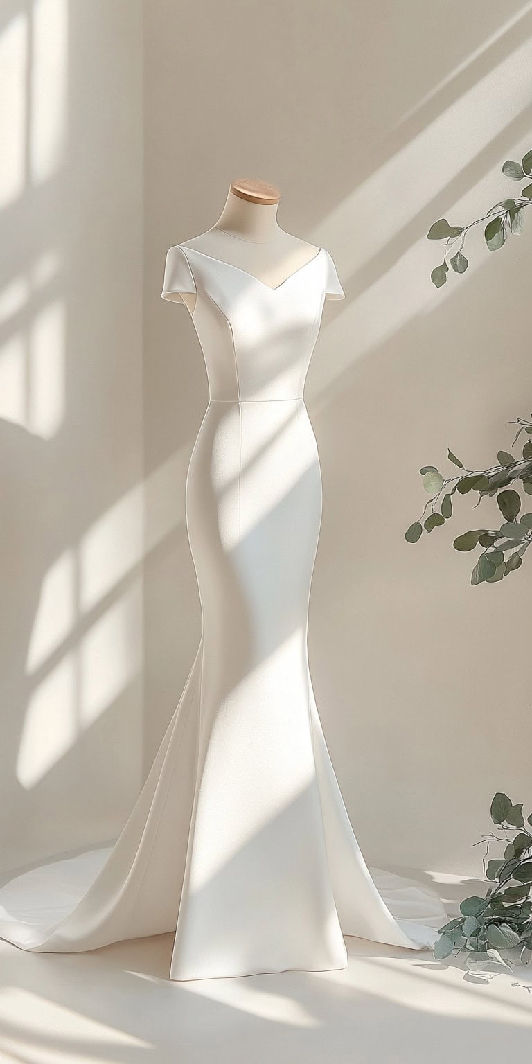 jakecain7 Photorealistic image of a minimalist cap sleeve mer 6a758a3c f47e 45ae b578 cbef39679633 2