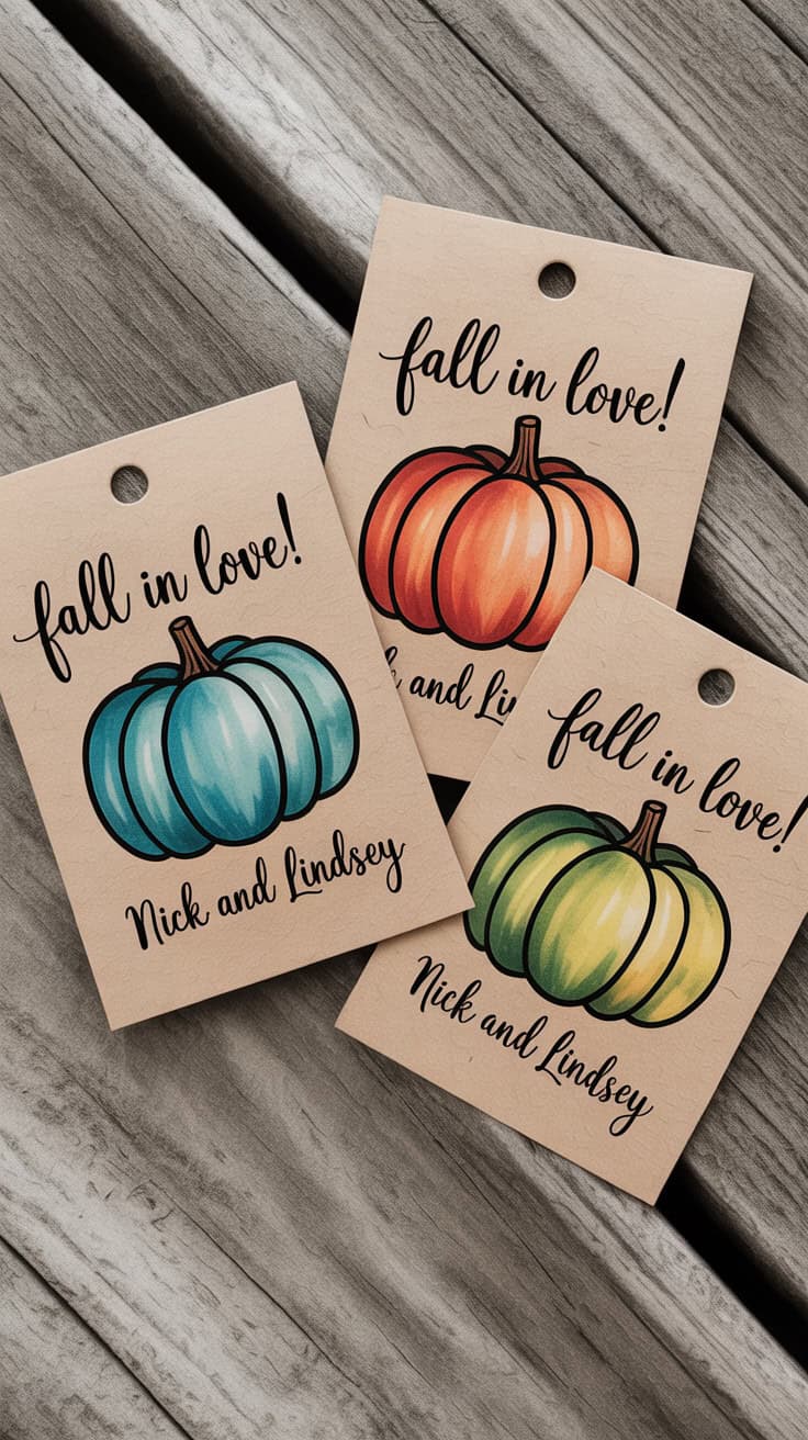 three hand drawn pumpkin illustrations