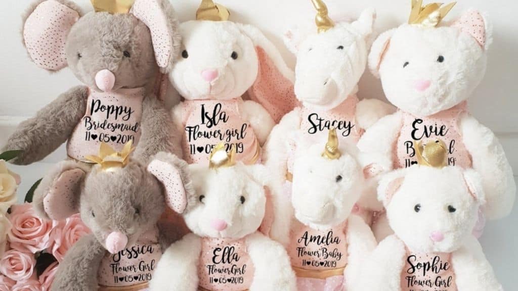 Personalised Luxury Soft Toy for Flower Girls