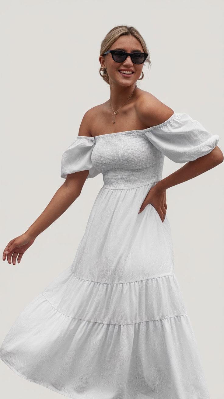 a woman in a white off the shoulder dres hmh aHeLR0Cq31Ov9VITLw CdhKt1JDQN EeDS0B Vncg