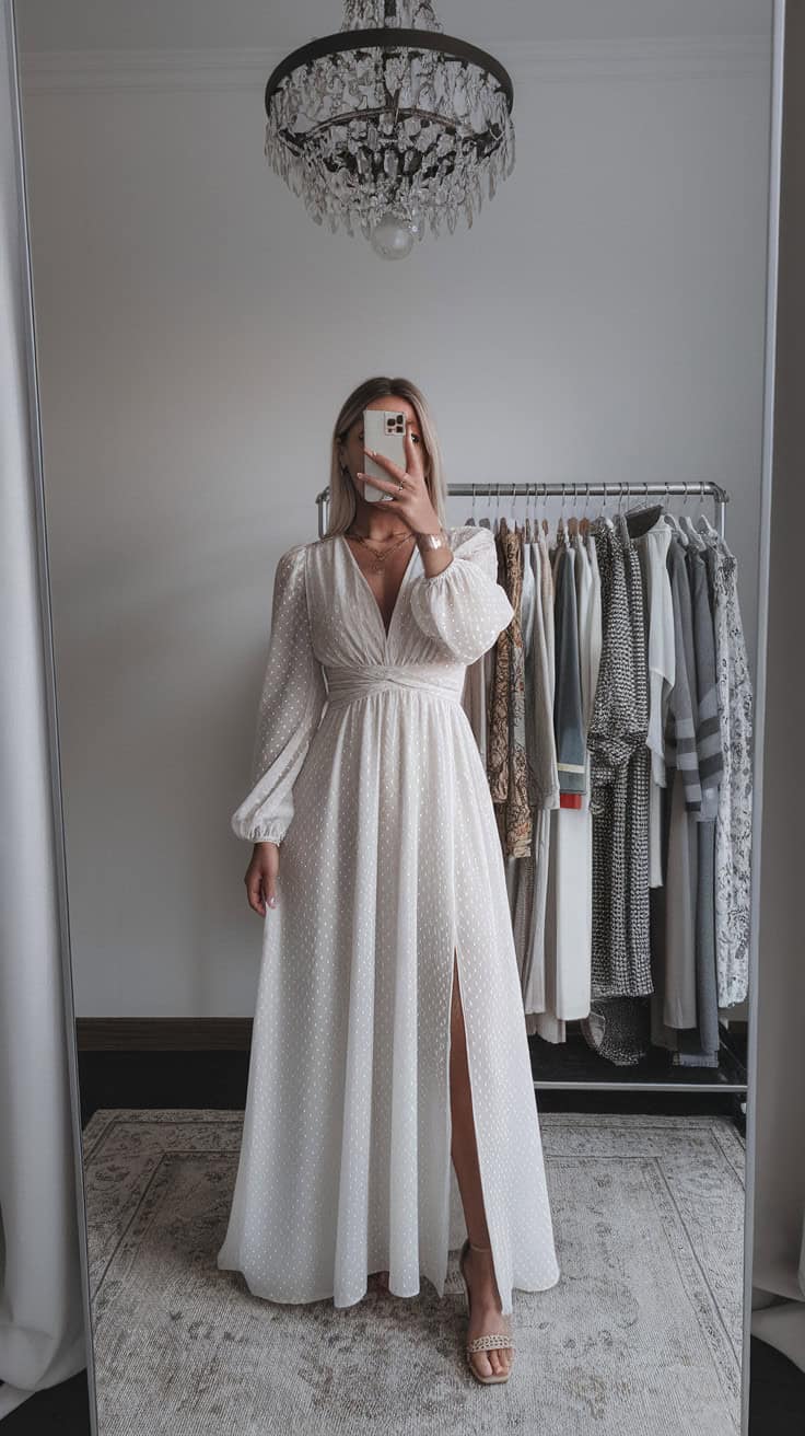 a woman standing in a room with a chande WtoCJM7vQrKj06llKq6wYw VKfGednqQw LCHzpB2Z8WQ