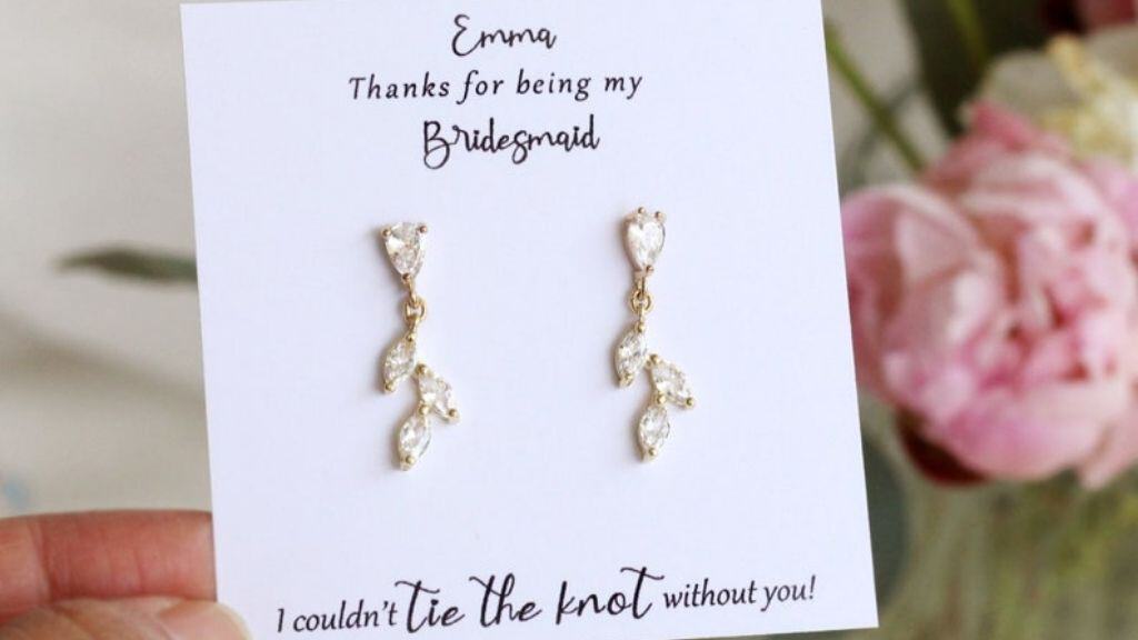14K Gold Plated Dainty Leaf Earrings