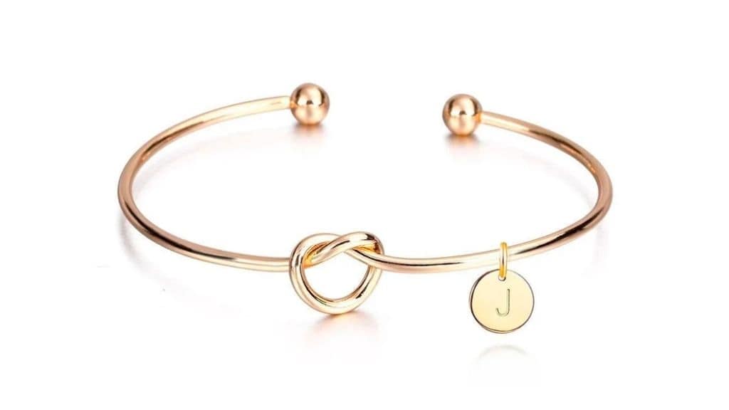 Personalized Bridesmaid Bracelet in Three Colors