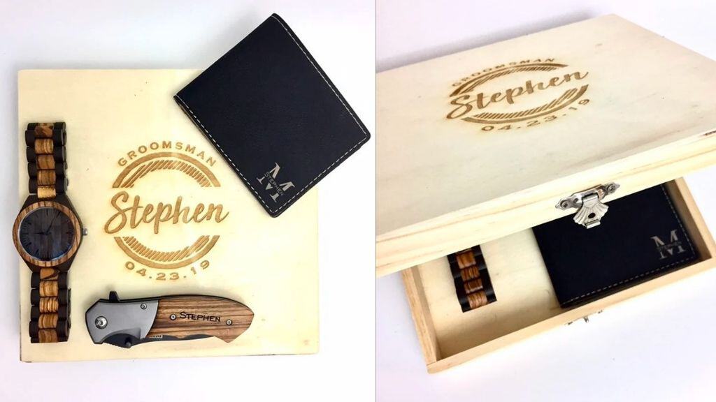 Engraved Personalized Gift Set for Him