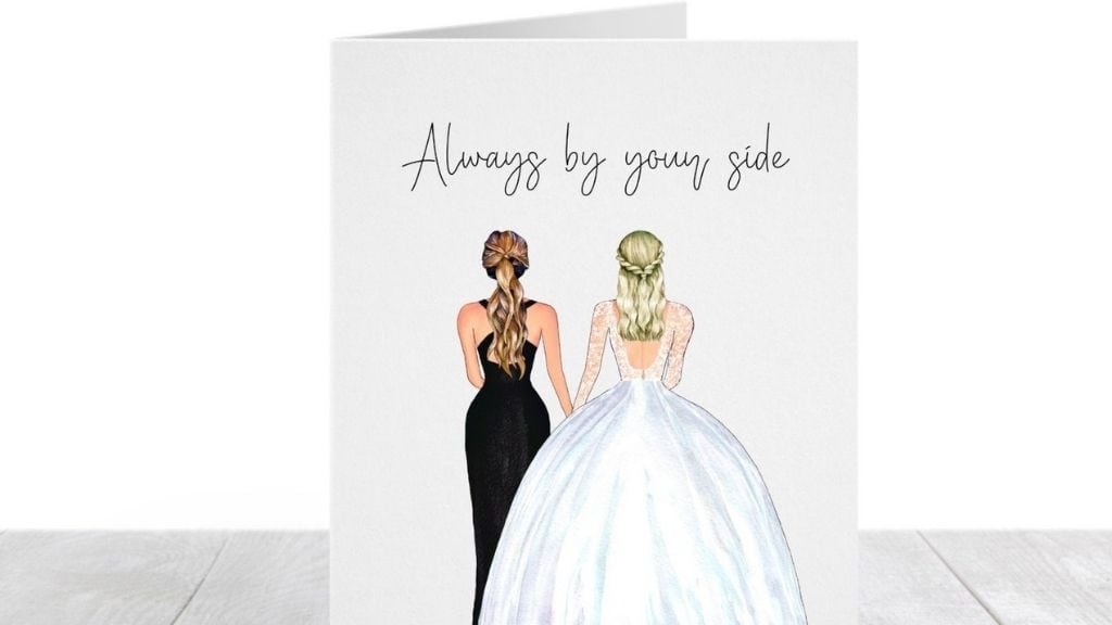 Elegant Wedding Day Card