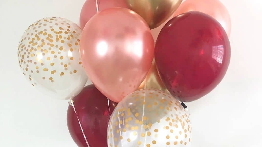 Balloon Bundle with Chrome and Confetti