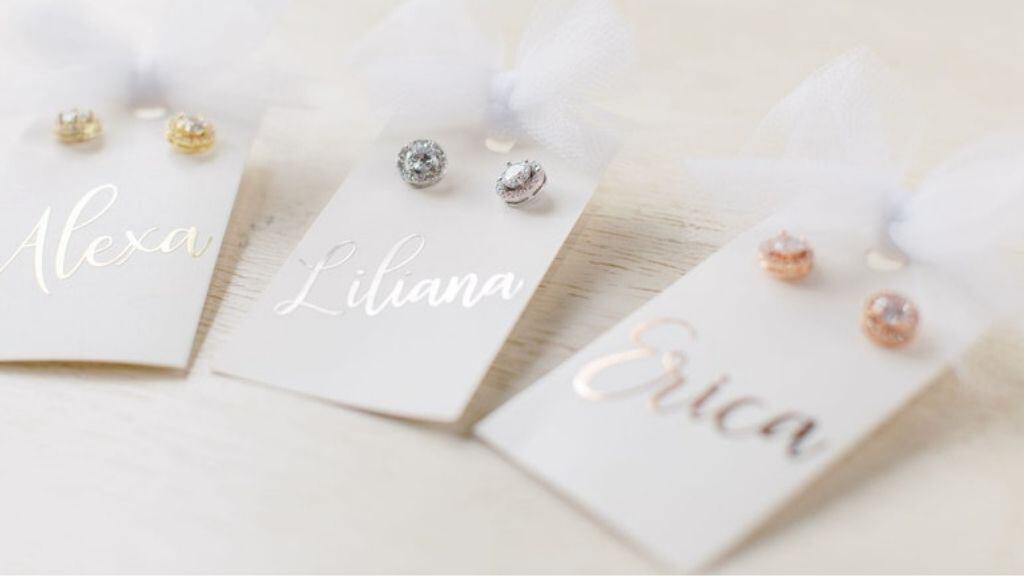 Bridesmaid Stud Earrings in Three Finishes