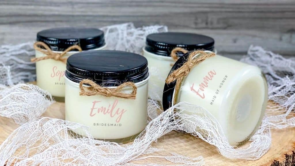 Personalized Bridesmaid Proposal Candle