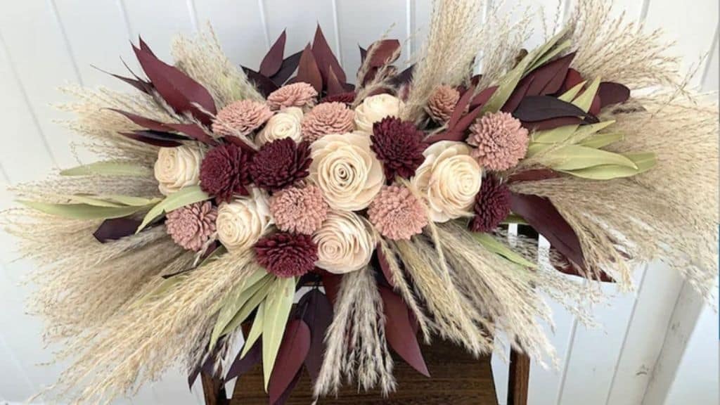 Boho Sola Wood Flower Bouquet