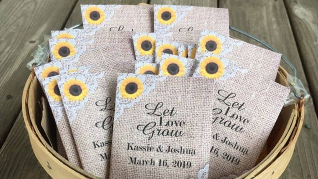 Personalized Wedding Seed Packet Favors
