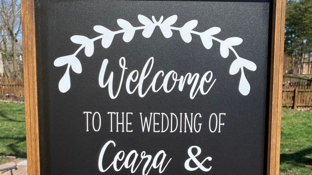 Personalized Custom Wedding Welcome Sign