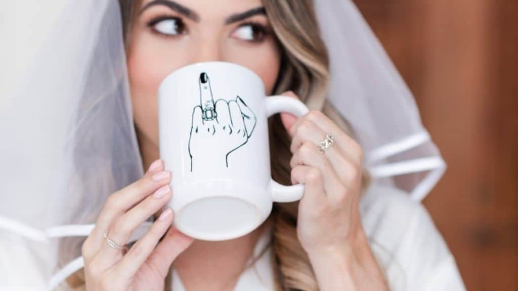 Wedding Ring Finger Double-Sided Mug