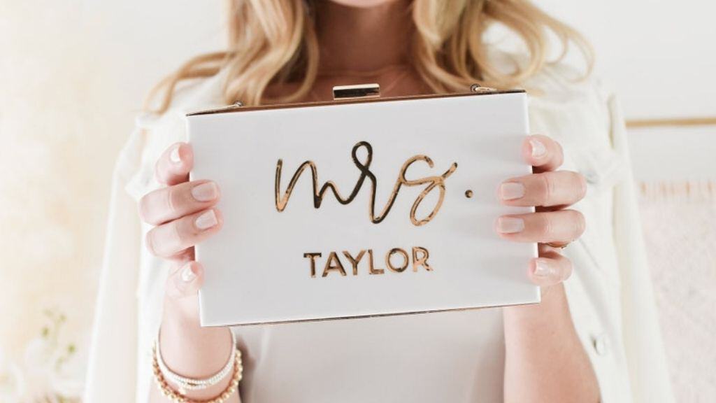 Chic Personalized Bridal Purse