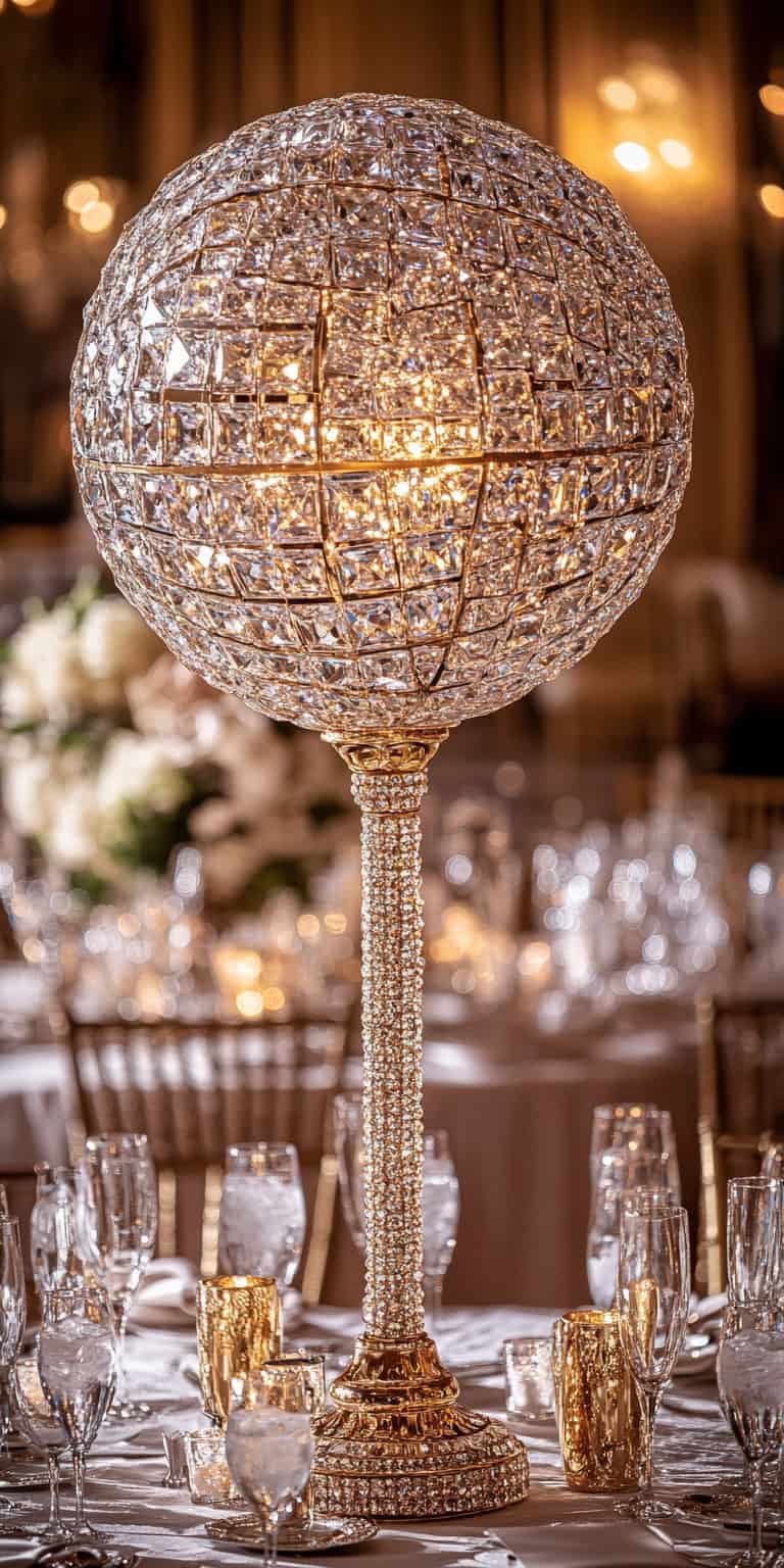 Crystal Globe Centerpiece 1