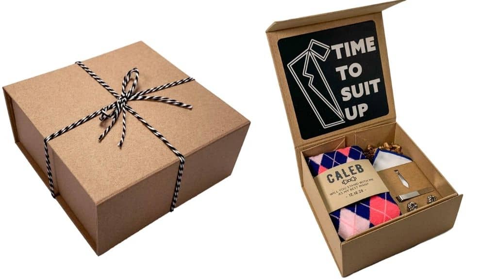 Groomsmen Proposal Box Accessories Set