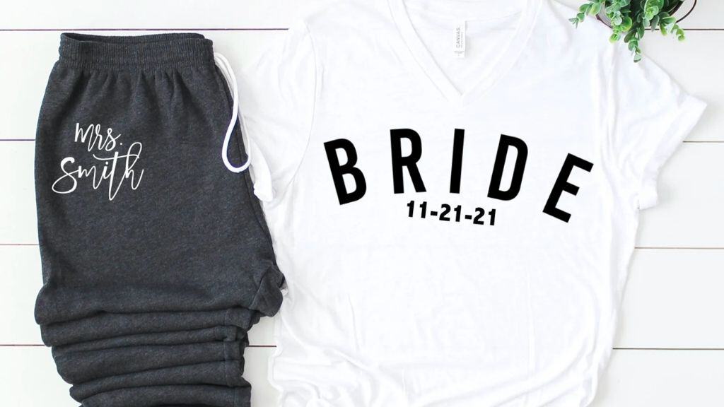 Custom Bridal Unisex V-Neck Cotton Shirt