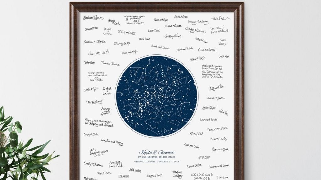 Custom Night Sky Guest Book Print
