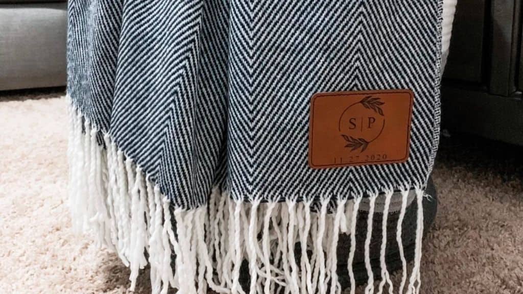 Farmhouse Personalized Monogram Throw