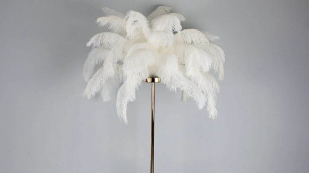 Gatsby Ostrich Feather Centerpiece with Crystals