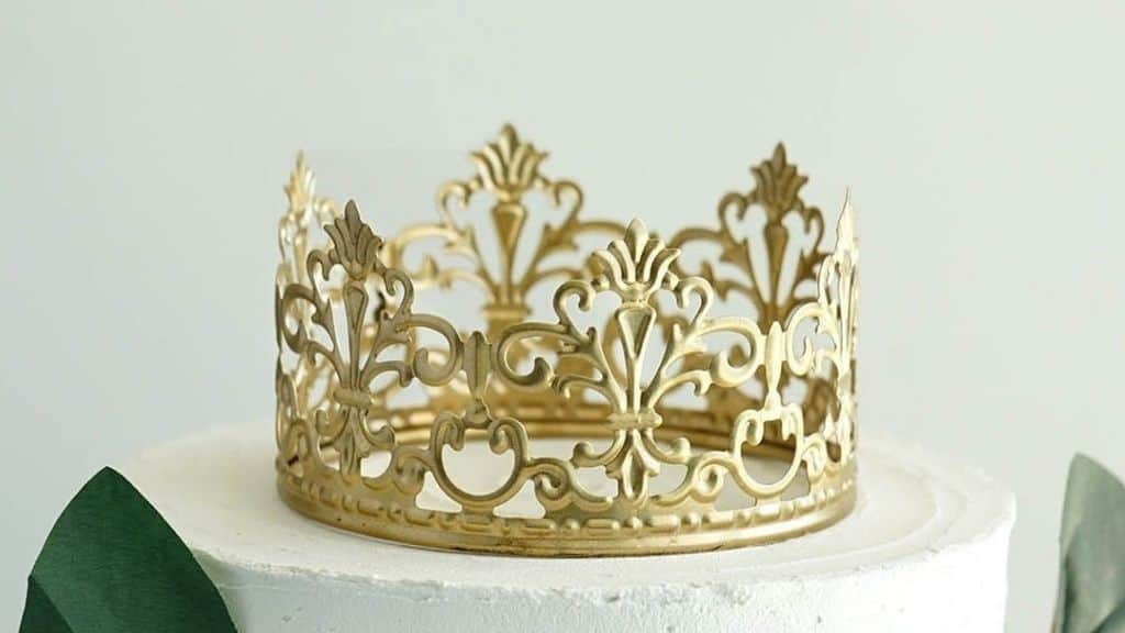 Gold Polished Cake Topper
