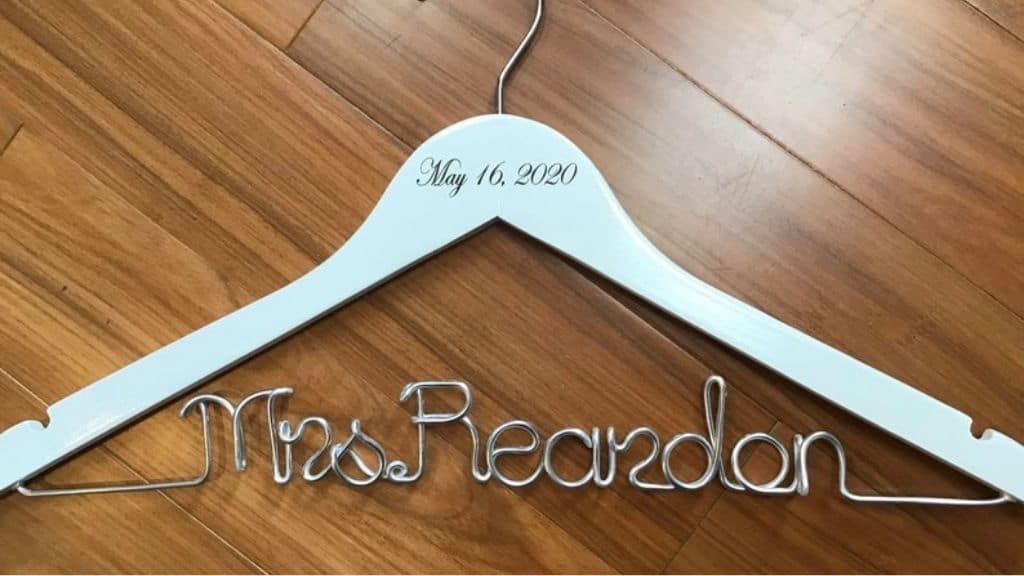 Last Name Personalized Bridal Hanger