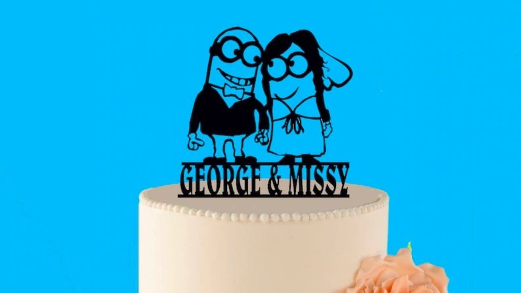 Elegant Wedding Cake Topper