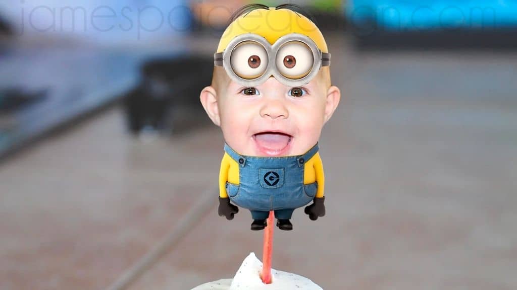 Minion Photo Cupcake Toppers