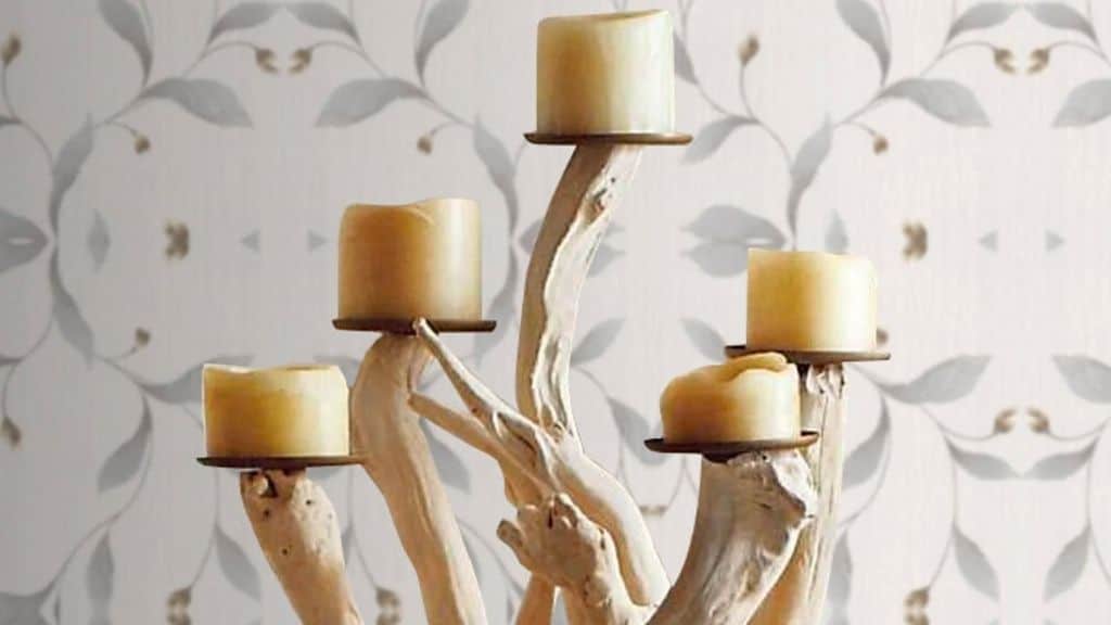 Natural Driftwood Candelabra