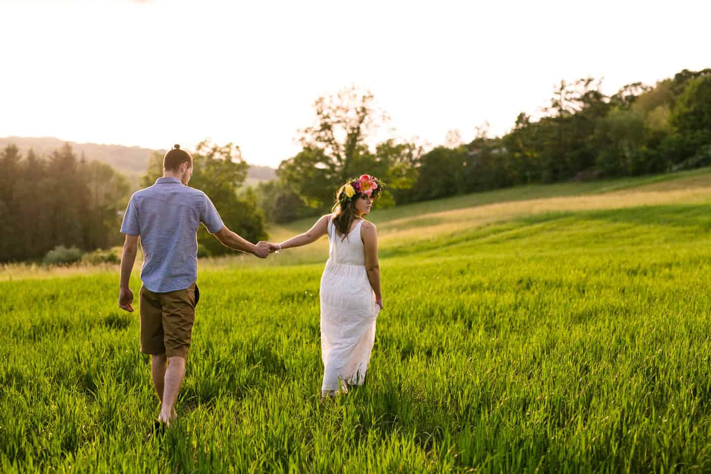 spring engagement photos