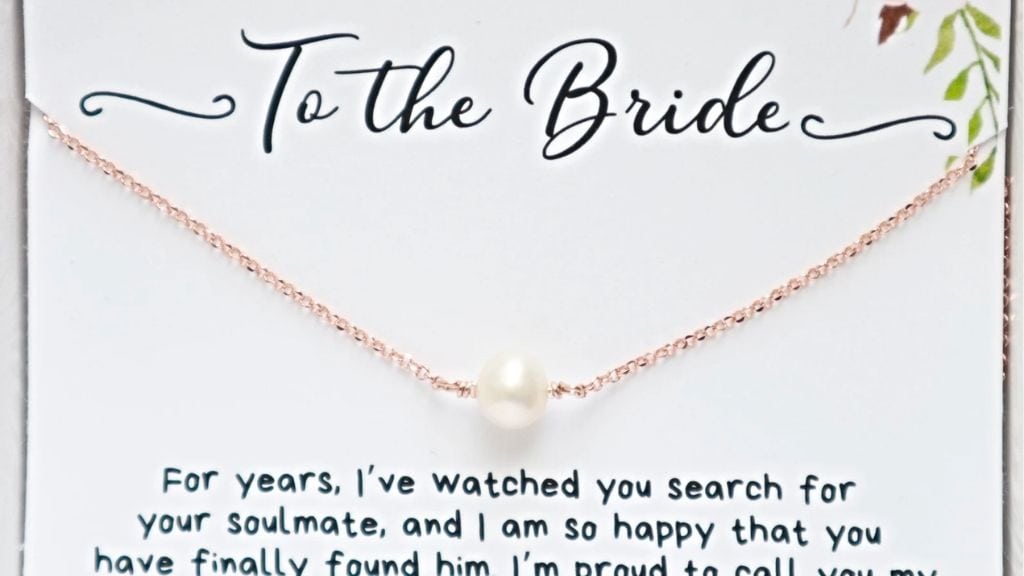 Pearl Bridal Necklace in Sterling Silver