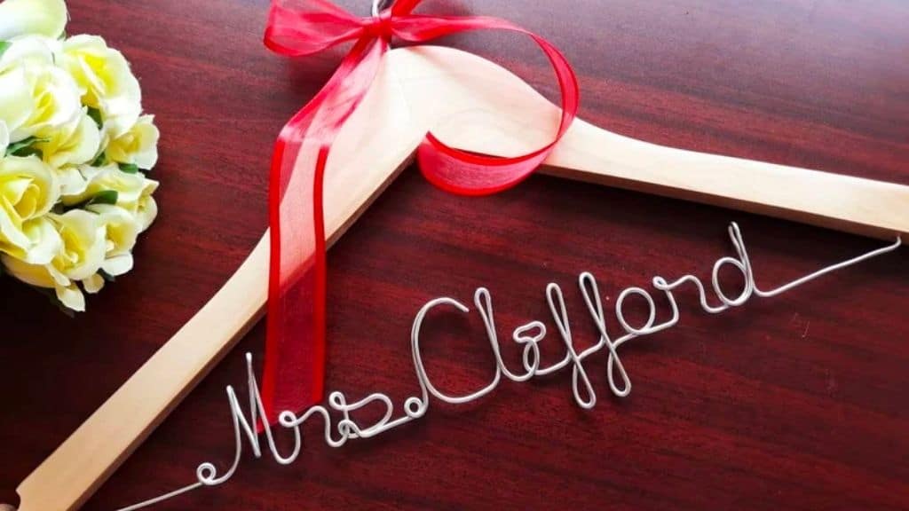 Personalized Bridal Dress Hanger