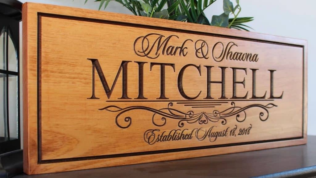 Personalized Wooden Wedding Sign