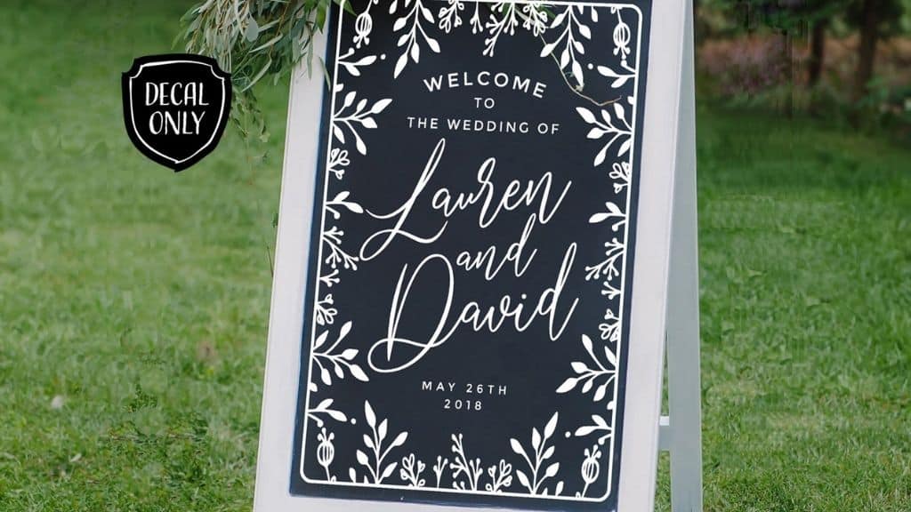 Personalized Wedding Decal