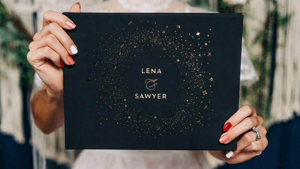 Stars Wedding Guestbook Hardcover