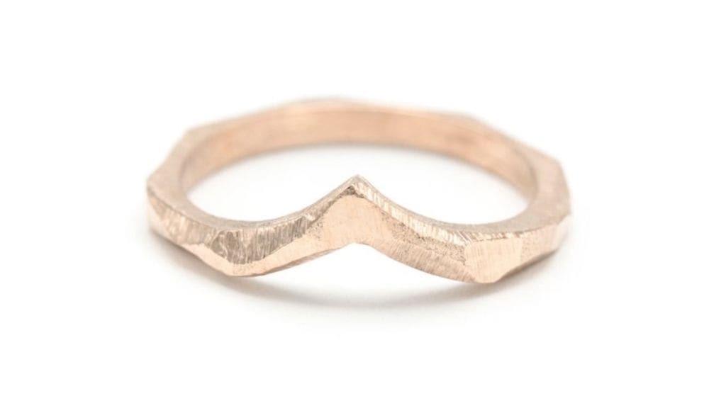 Rose Gold Handmade Crown Ring