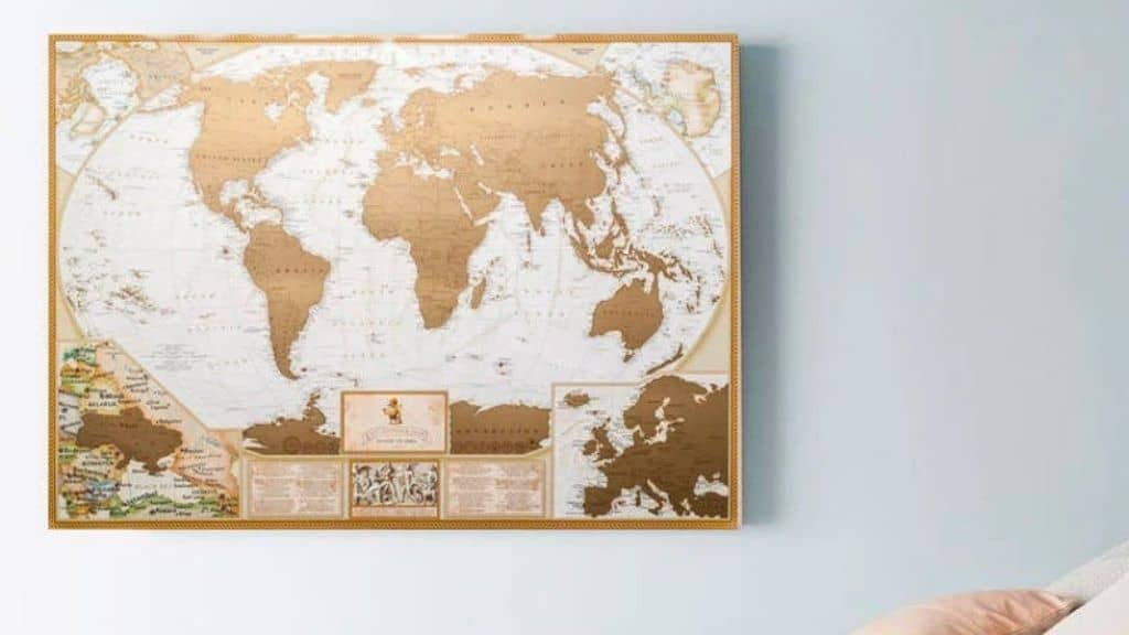 Scratch Off Travel Map for Couples