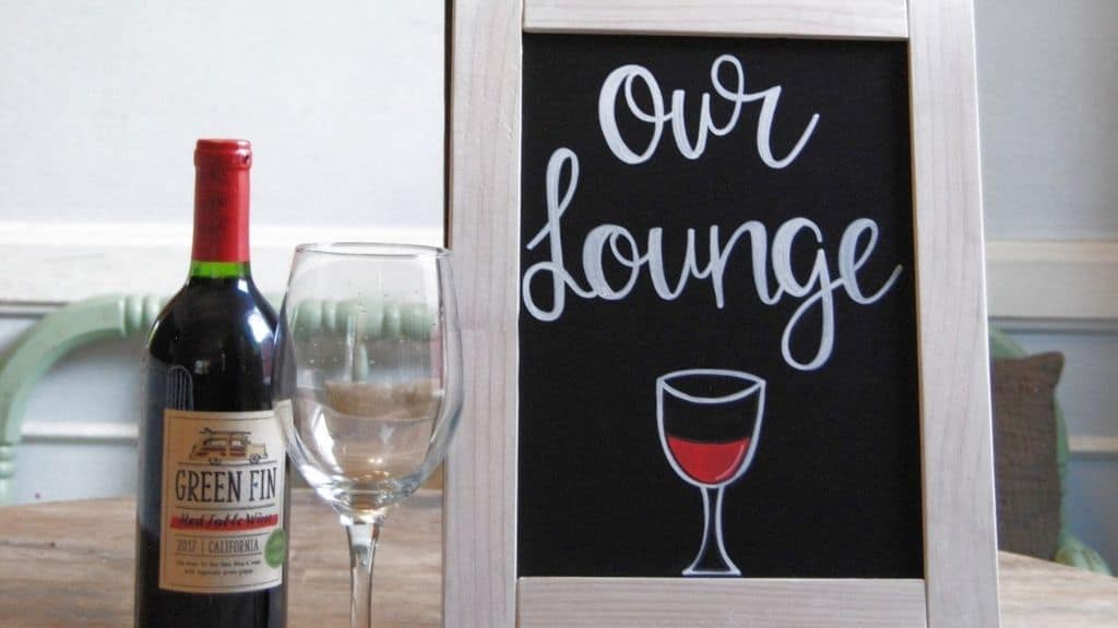 Chalkboard Sign Easel with Solid Wood Frame