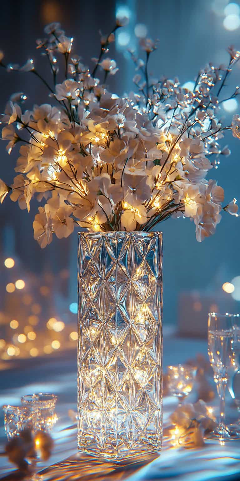 Square Vintage Diamond Vase 1