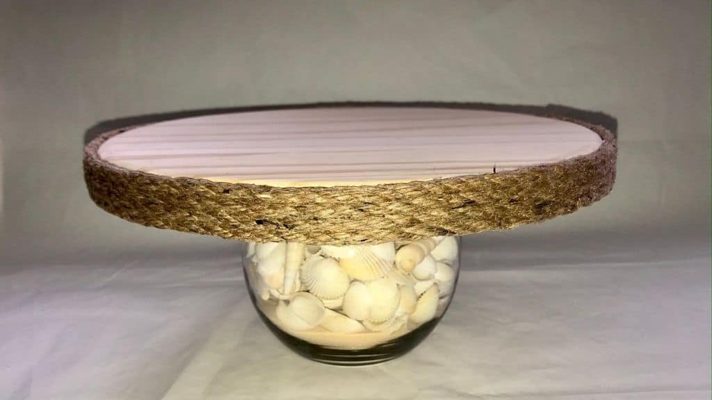 Seashell Glass Cake Stand - 3 Sizes