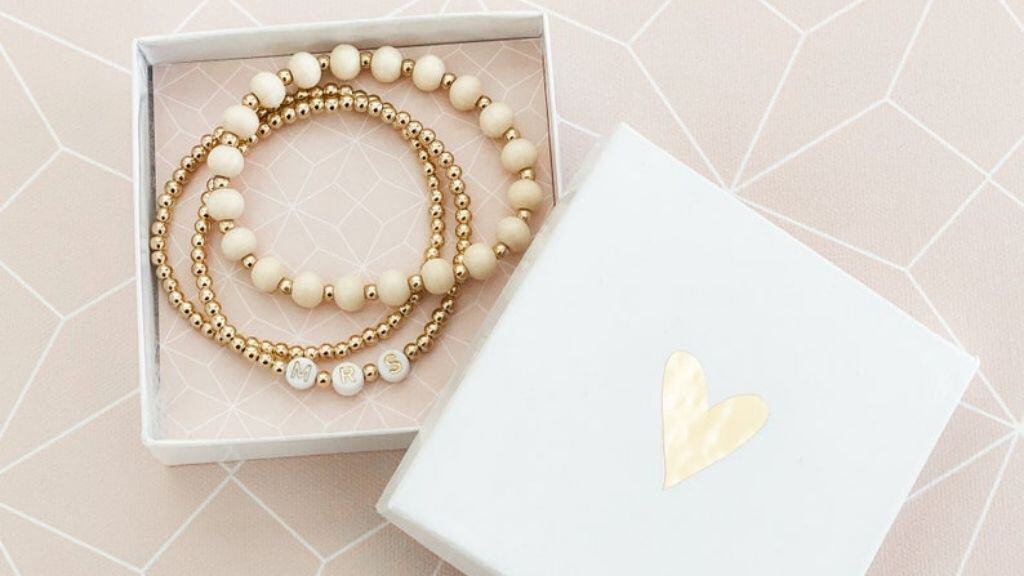 Mrs Beaded Bracelet for Bride